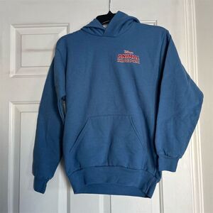 Disney Parks Animal Kingdom Youth Hoodie Size 14-16 Blue Graphic